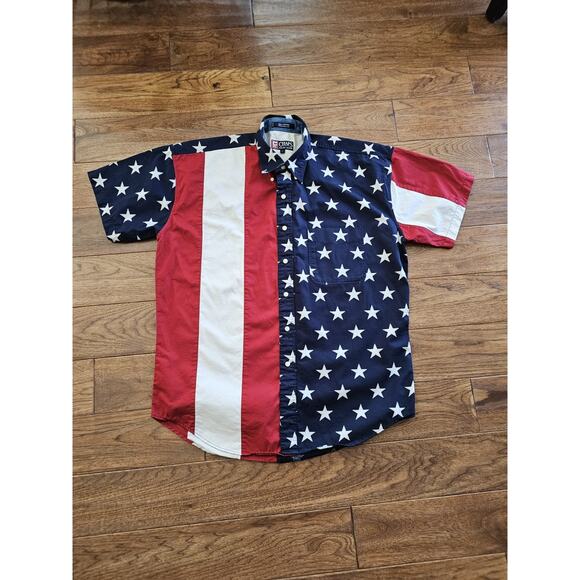 Chaps Ralph Lauren Other - Chaps Ralph Lauren American Flag Button Down Shirt Men’s L Preppy Patriotic